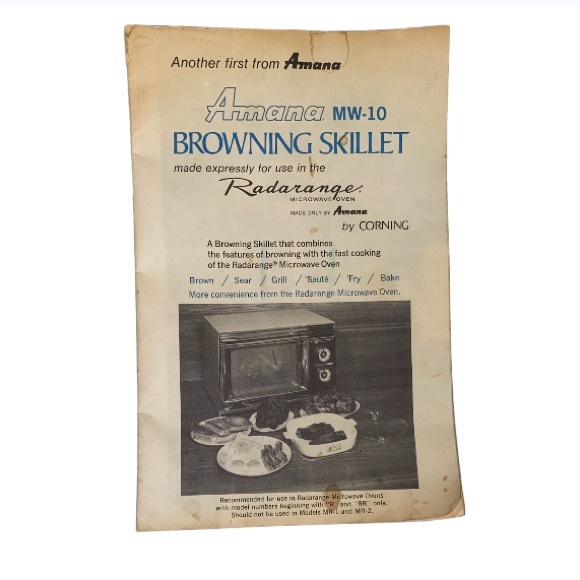 Corningware Browning Skillet Amana Radarange with Pyrex Lid. - Picture 7 of 13